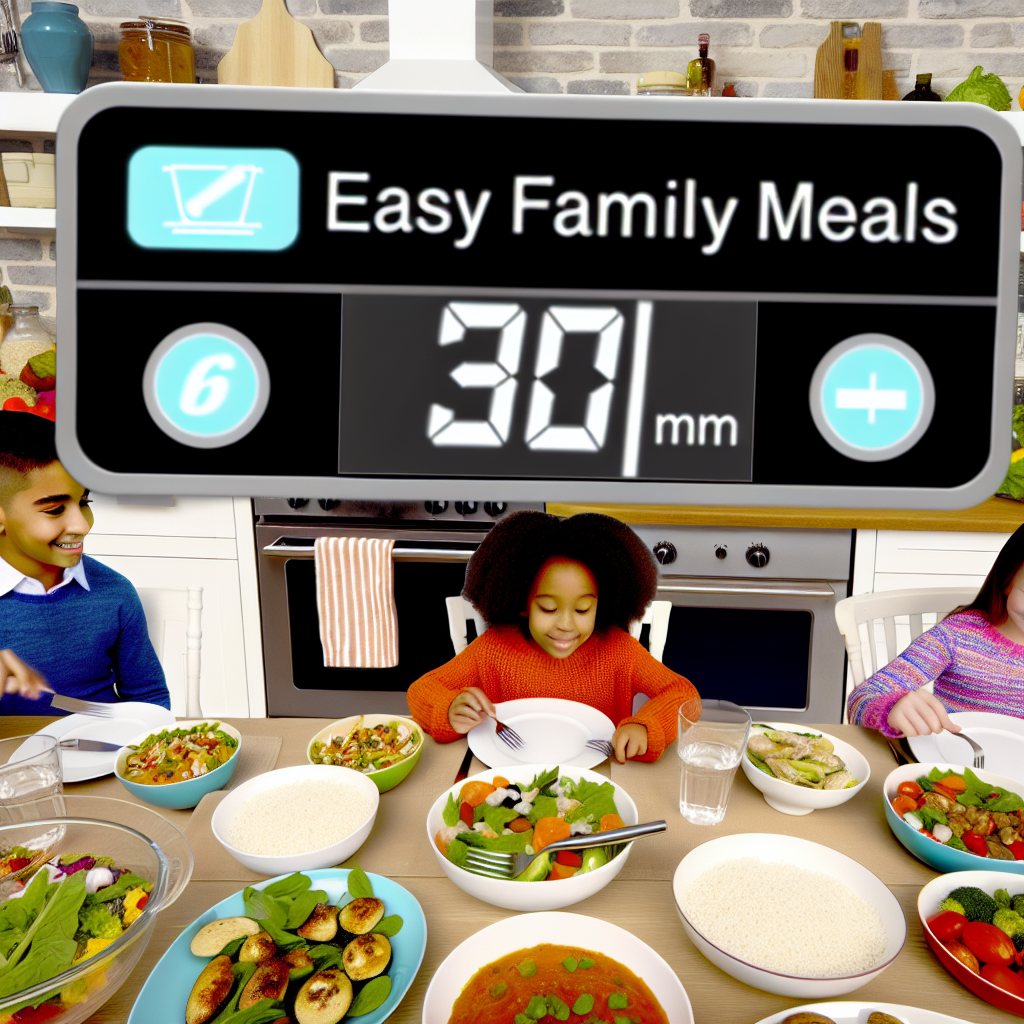 Easy family meals for busy weeknights in under 30 minutes