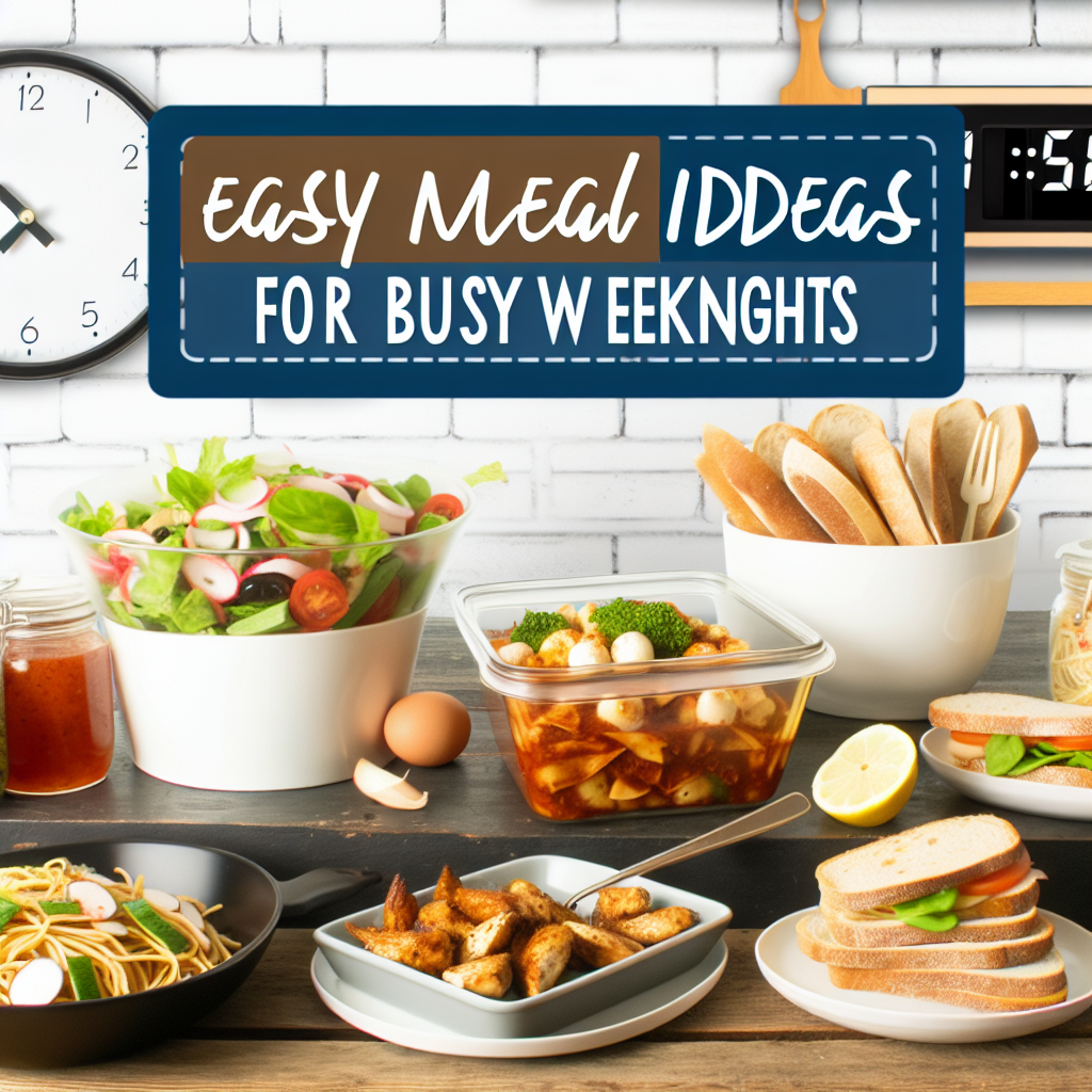 Easy meal ideas for busy weeknights