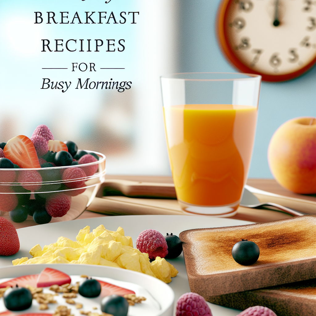 Healthy breakfast recipes for busy mornings