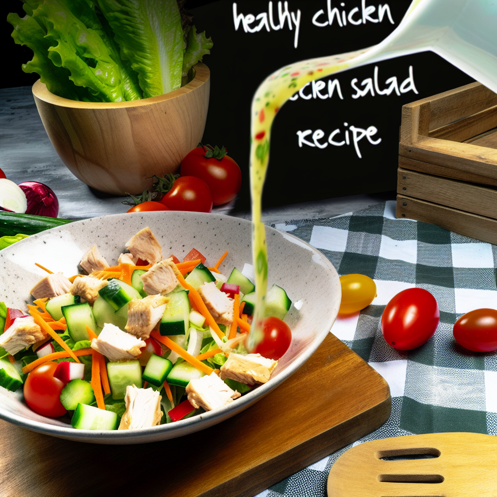 Healthy chicken salad recipe for a quick lunch option