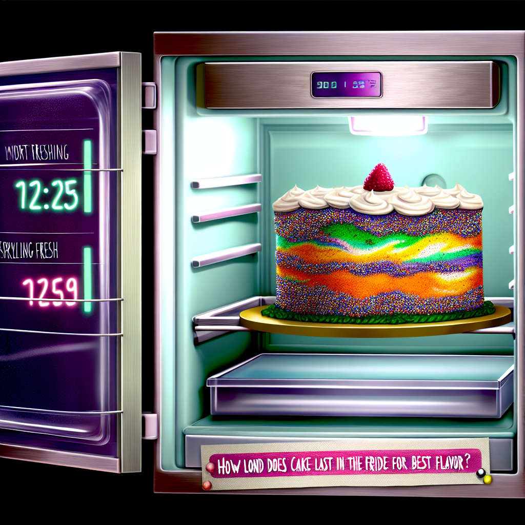 How long does cake last in the fridge for best flavor