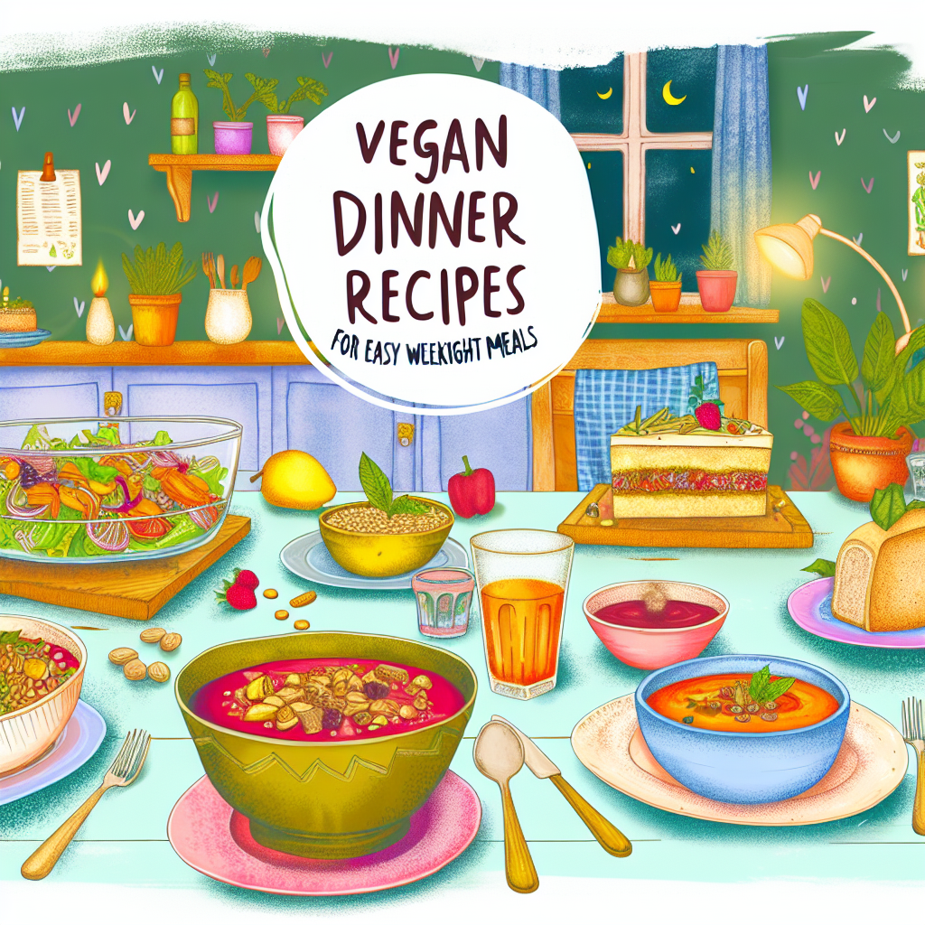 Vegan dinner recipes for easy weeknight meals