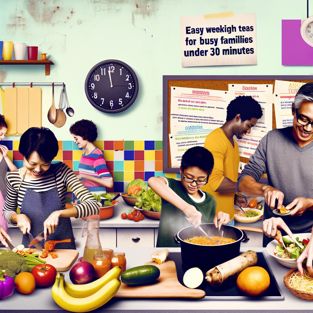 Easy weeknight meals for busy families under 30 minutes